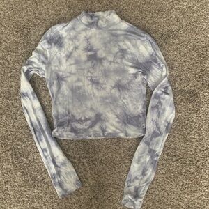 Elegant Tie-Dye Long Sleeve Women's Top